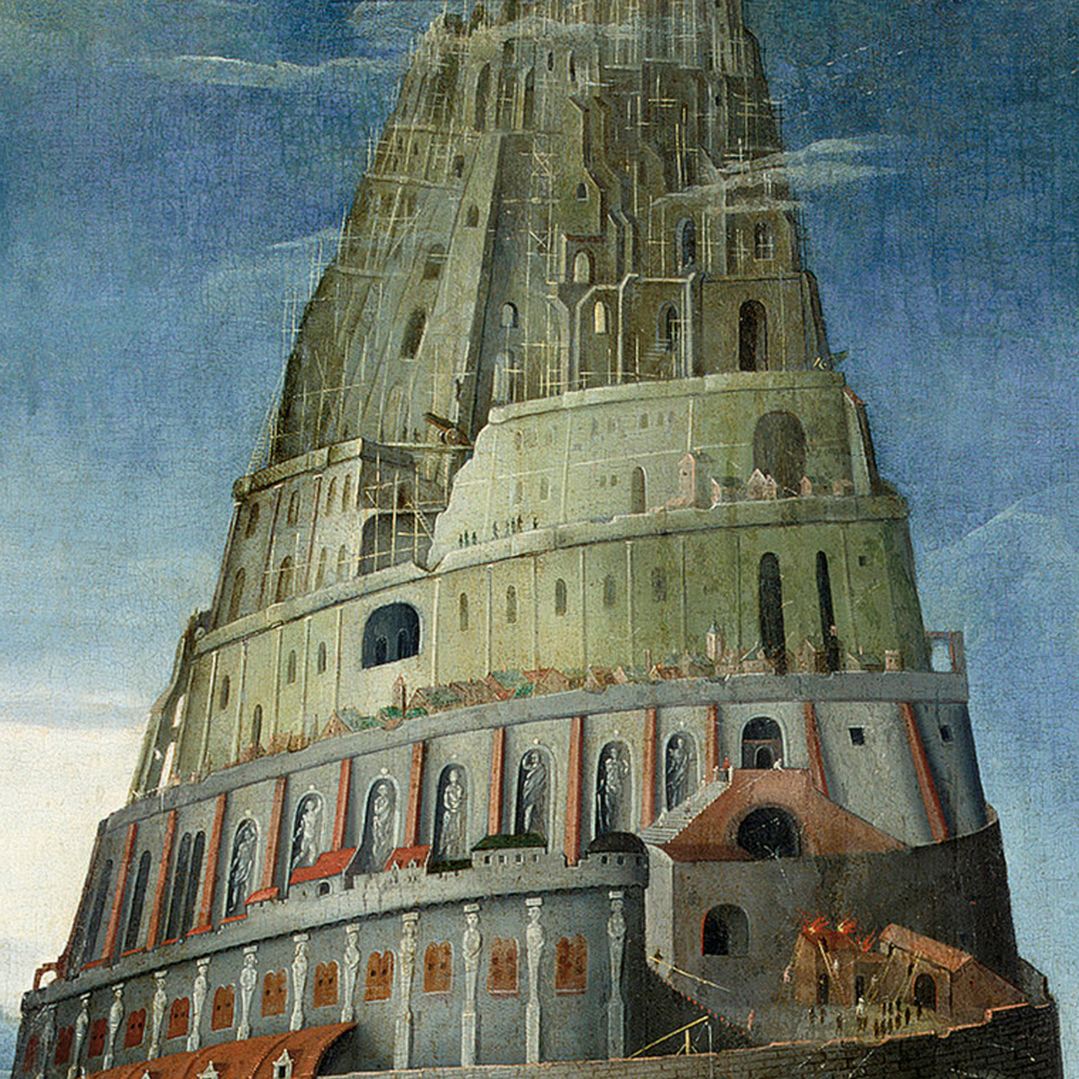 Building Tower Falling
